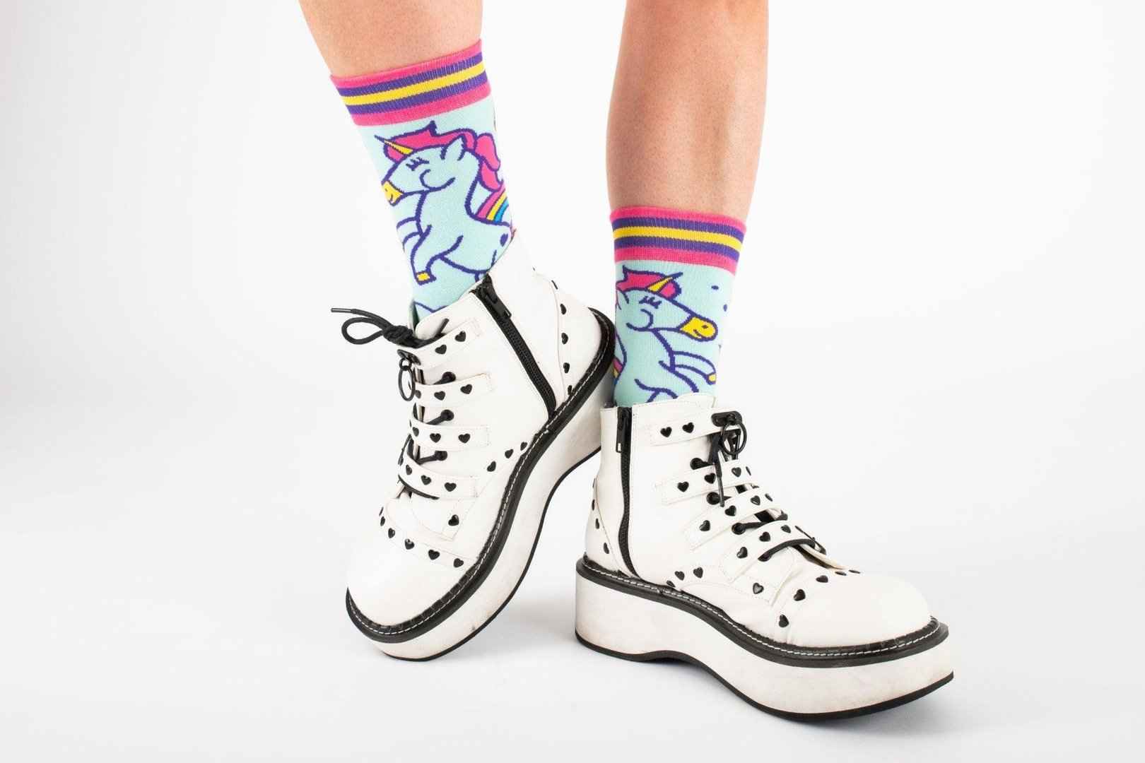 Cute Unicorn Crew Socks - Damned Threads